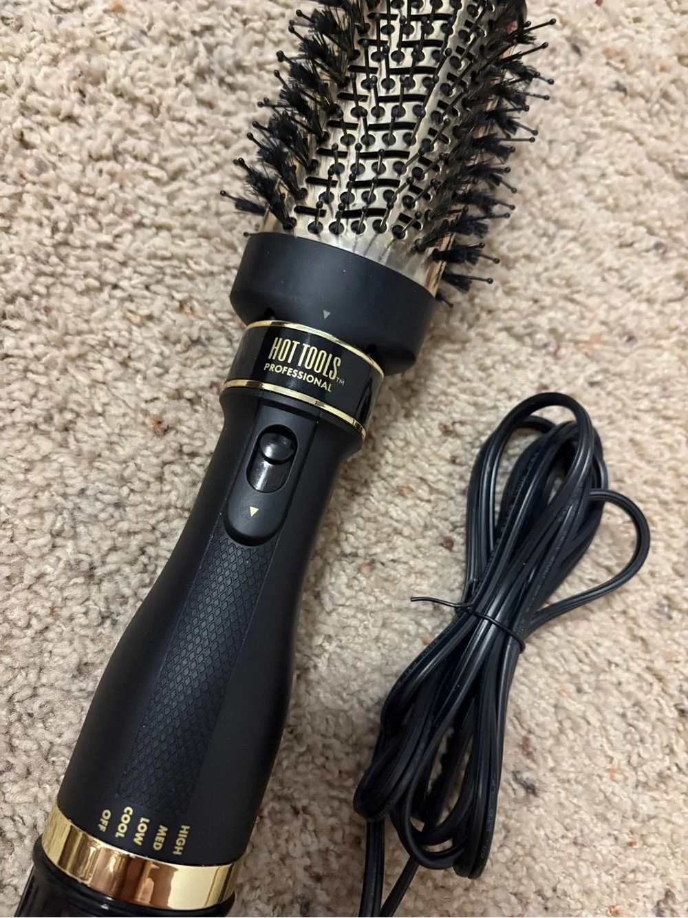 Hot Tools Pro Artist 24K Gold One-Step Volumizer - Black & Gold